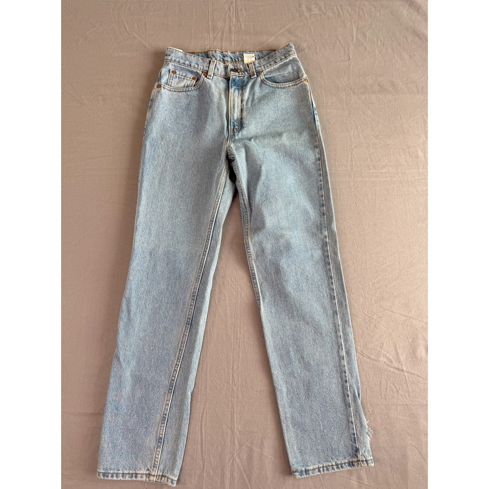VTG 90s Levi's 512 Jeans womens 6 (27x30.5) Black BatWing Slim Straight USA New